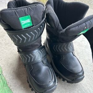 Cougar Black Kids' Winter Boots size 3 (7-9 years)